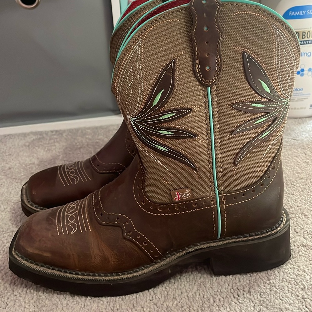 Justin womens boots short